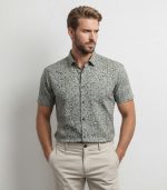 Printed Linen Cotton Shirt