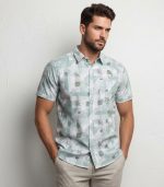 Printed Stretchable Cotton Shirt