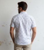 Printed Satin Discharge Shirt - Image 10