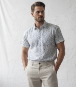 Printed Satin Discharge Shirt - Image 2