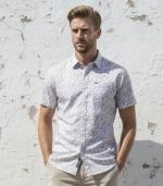 Printed Satin Discharge Shirt