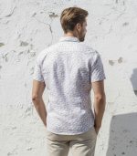 Printed Satin Discharge Shirt - Image 6