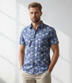 Printed Satin Discharged Shirt - Image 2