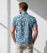 Printed Satin Discharged Shirt - Image 6