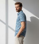 Printed Satin Discharged Shirt - Image 7