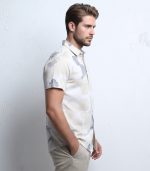 Printed Stretchable Cotton Shirt - Image 7
